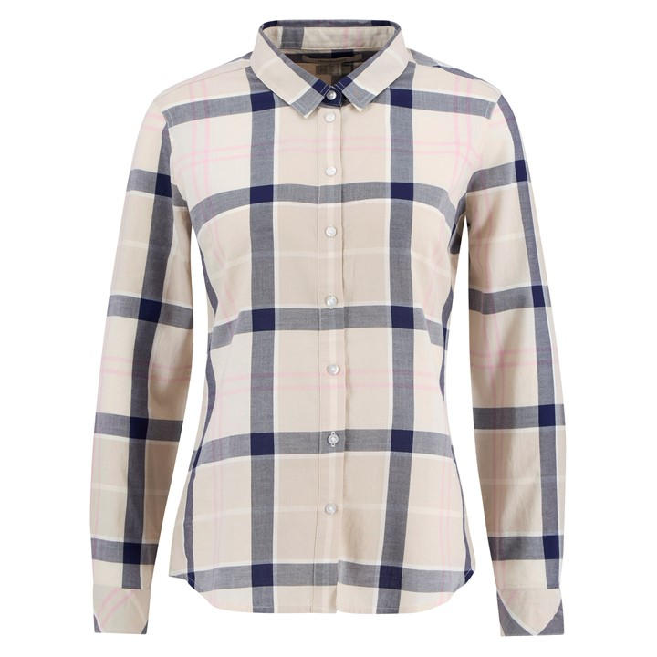 Barbour Women's Cream Bredon Shirt in Size 10, Sports Direct