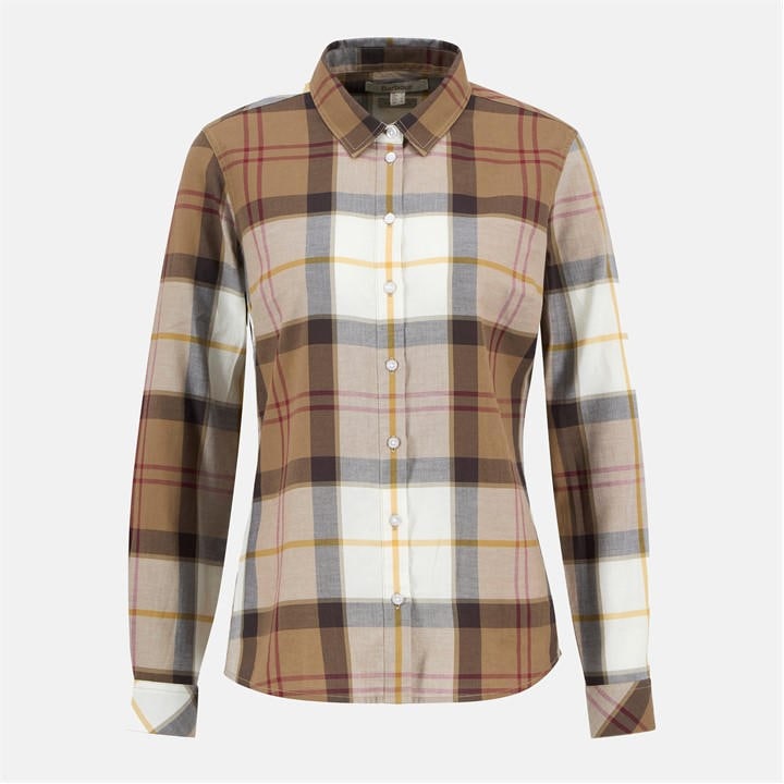 Barbour Women's Beige Bredon Shirt in Size 12, Sports Direct
