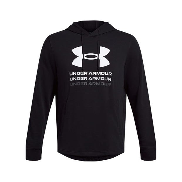 Черно - Under Armour - Rival Terry Graphic Hoodie