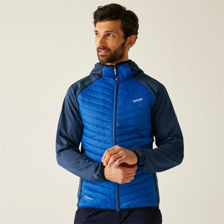 Regatta Men's Blue Andreson Hybrid Water-Repellent Jacket, Sports Direct