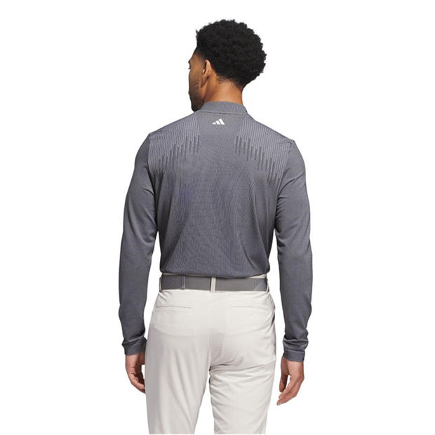 Black - adidas - Ultimate365 Tour Primeknit Long Sleeve Polo Shirt