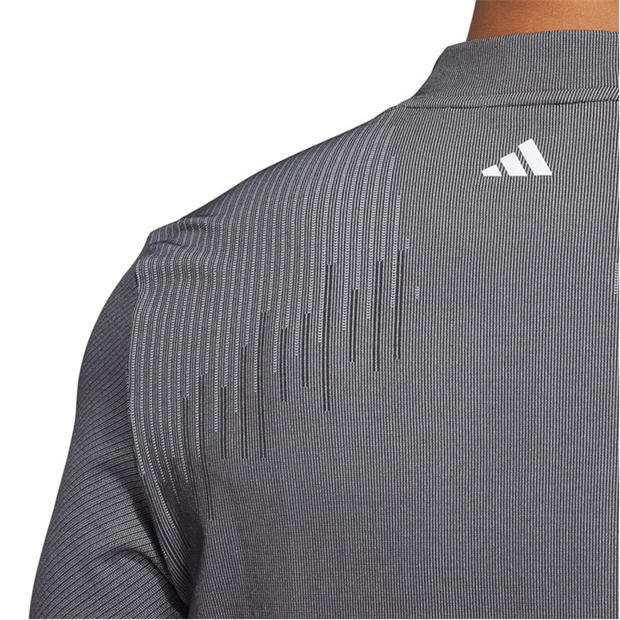 Black - adidas - Ultimate365 Tour Primeknit Long Sleeve Polo Shirt