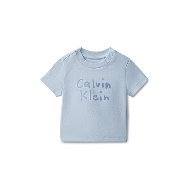 Breezy Blue C1O - Calvin Klein Jeans - Unisex Kids' T-Shirt