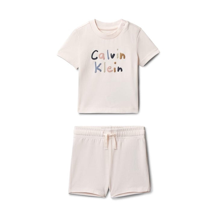 Calvin Klein Jeans  Kids Cream ' Clothing Set in Size 3 - 6 Months, Sports Direct