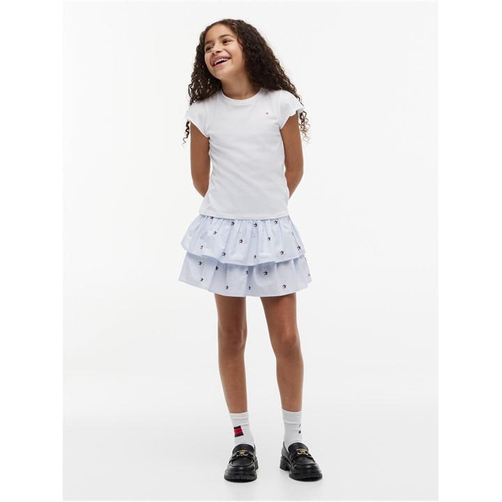 Tommy Hilfiger Girls Blue Kids' Flared Skirt in Size 11 - 12 Years, Sports Direct