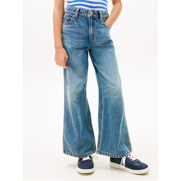 Medium Used 1A4 - Tommy Hilfiger - Kids' Wide Leg Jeans