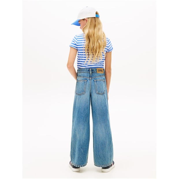 Medium Used 1A4 - Tommy Hilfiger - Kids' Wide Leg Jeans