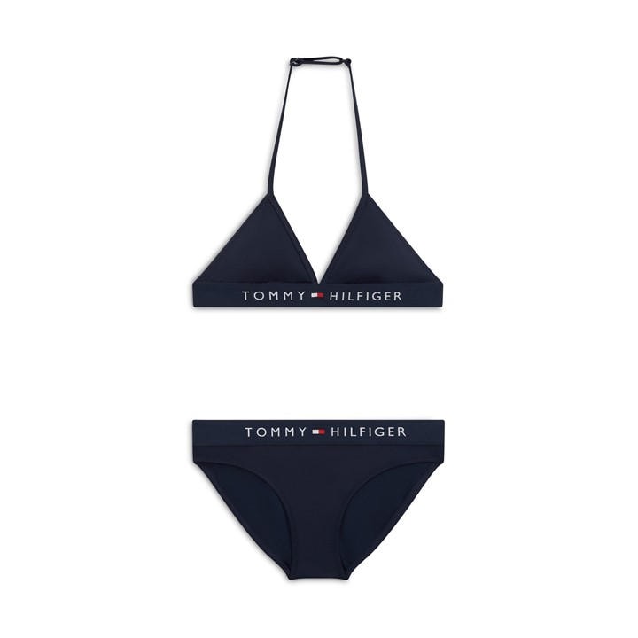 Tommy Hilfiger Girls Blue Kids' Bikini Set in Size 10, Sports Direct