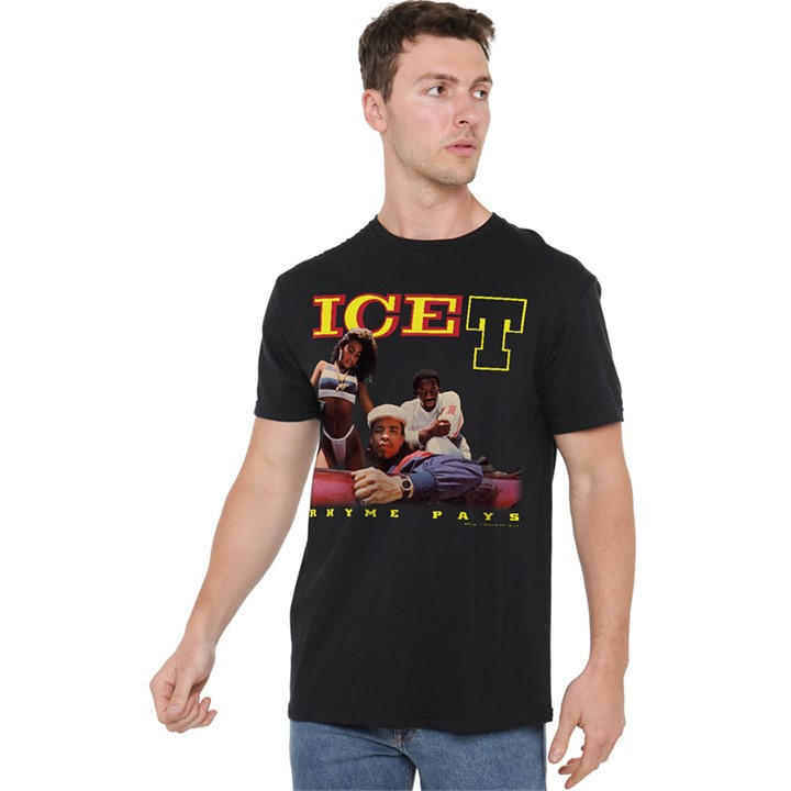 Men's Black Other Ice-T - Rhyme Pays T-Shirt in Size L, Sports Direct
