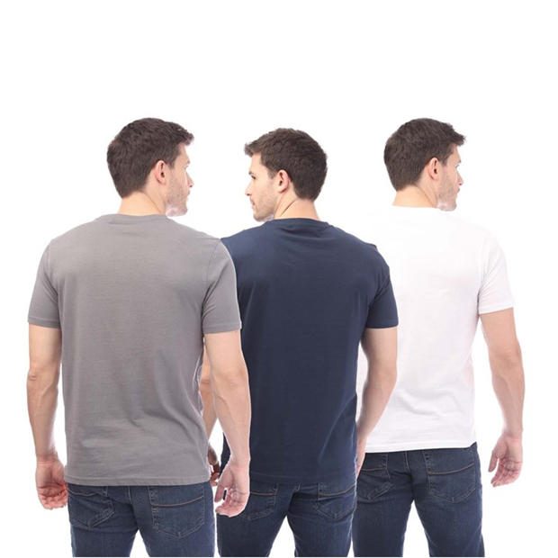 White Navy - Nicce - Melstone 3 Pack T-Shirt