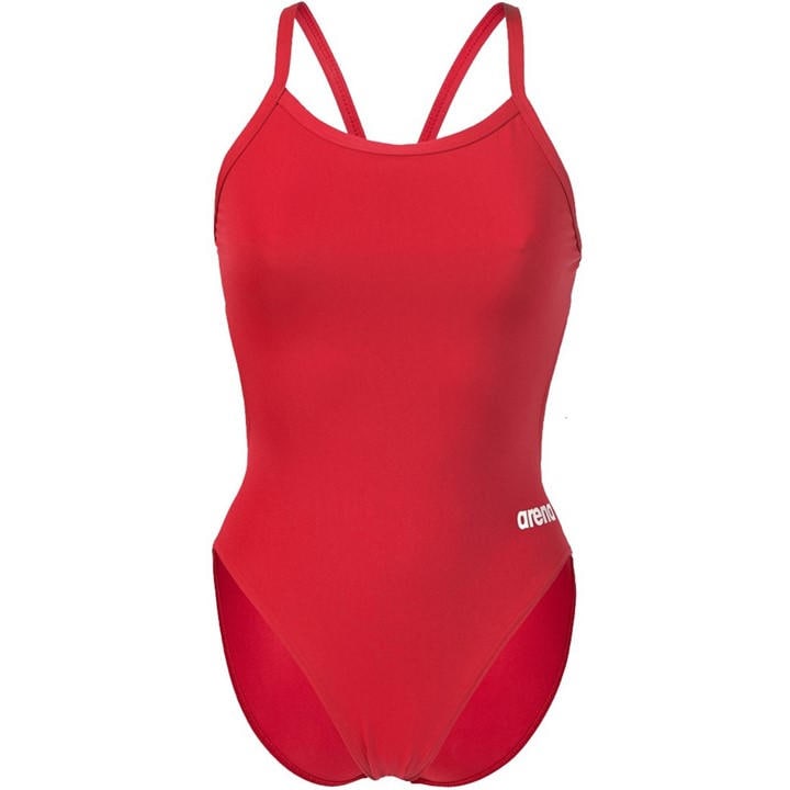 Arena Women's Red Solid Team Challenge Swimsuit in Size 16, Sports Direct