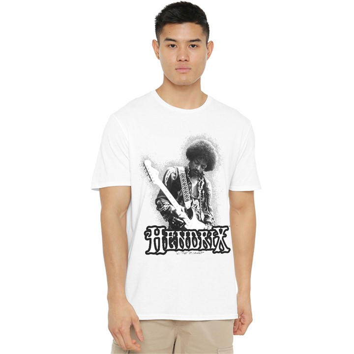 Men's White Other Jimi Hendrix - Distressed Circle T-Shirt in Size L, Sports Direct