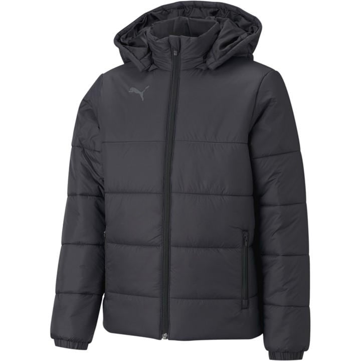 Puma Boys Black Kids' Teamliga Padded Puffer Jacket in Size 5 - 6 Years, Sports Direct
