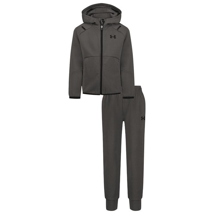 Under Armour Boys Grey Kids' Two-Piece Fleece Tracksuit in Size 6 - 7 Years, Sports Direct