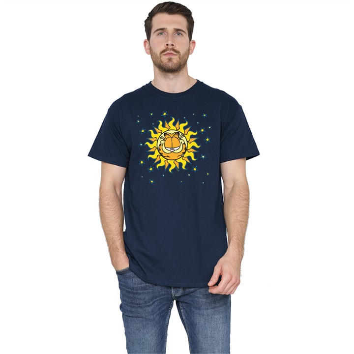Garfield Men's Blue Celestial T Shirt Navy in Size 2XL, Sports Direct