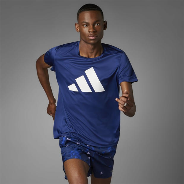 Dark Blue - adidas - Run It T-Shirt