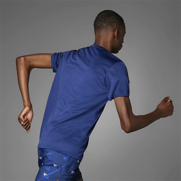 Dark Blue - adidas - Run It T-Shirt