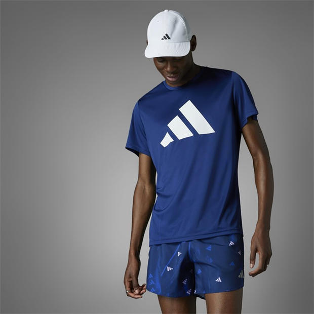 Dark Blue - adidas - Run It T-Shirt