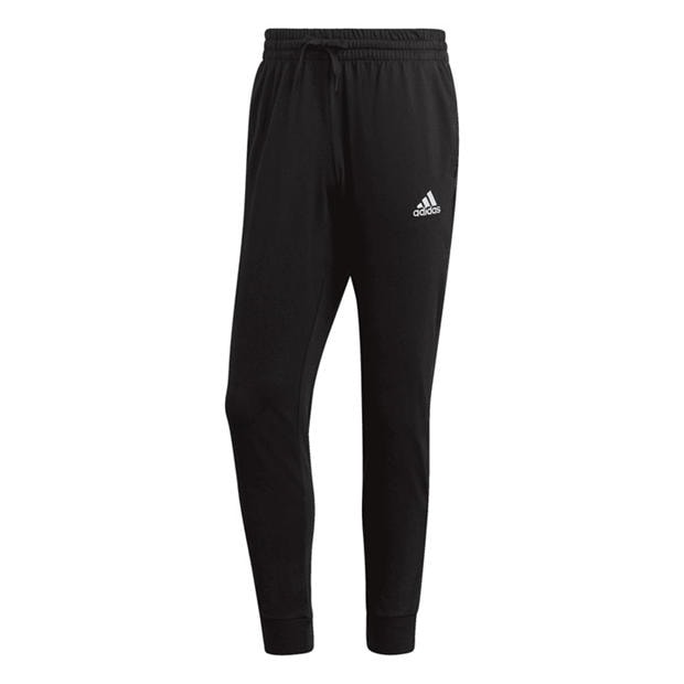 Black - adidas - Essentials Single Jersey Tapered Cuff Joggers