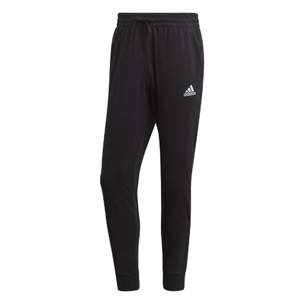 Black - adidas - Essentials Single Jersey Tapered Cuff Joggers