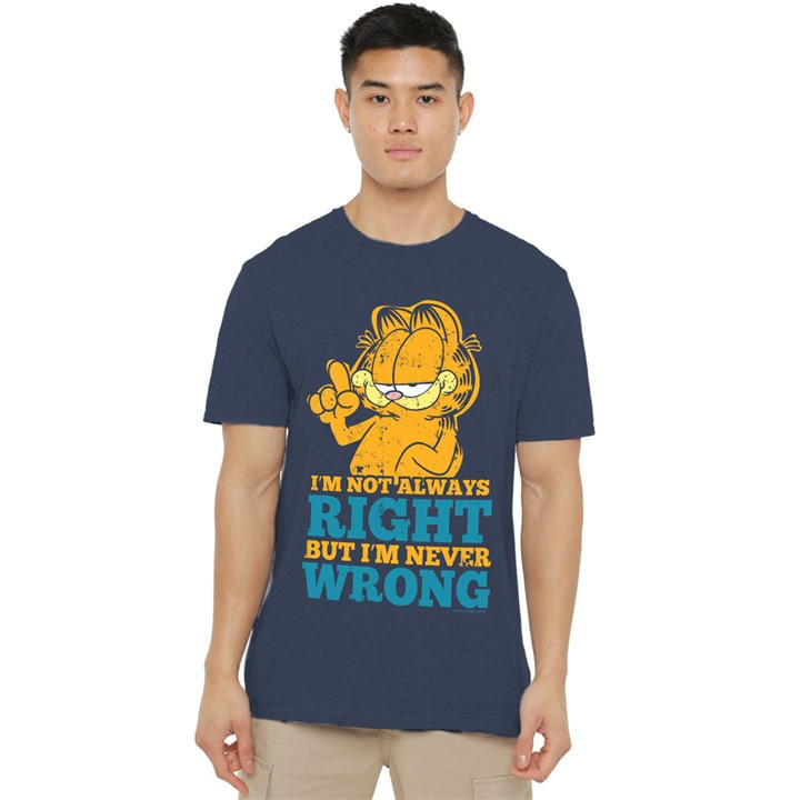 Garfield Men's Blue Never Wrong T-Shirt Navy in Size 2XL, Sports Direct