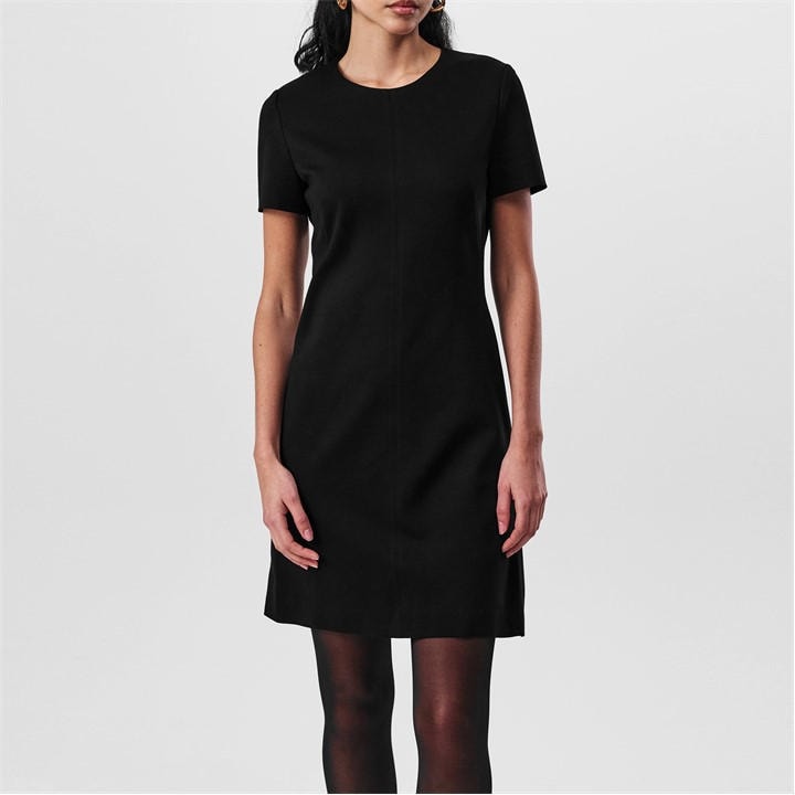 Boss Women's Black Donalara A-Line Midi Dress in Size 18, Sports Direct