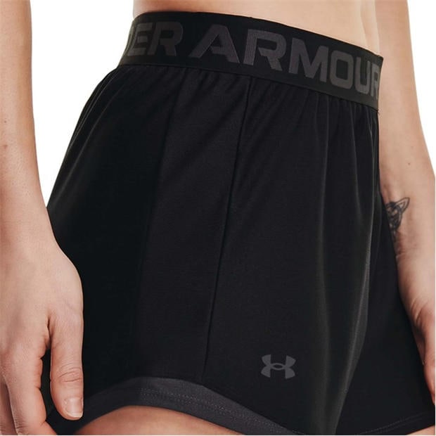 Black - Under Armour - Women's Play Up Fleece Jogger Shorts