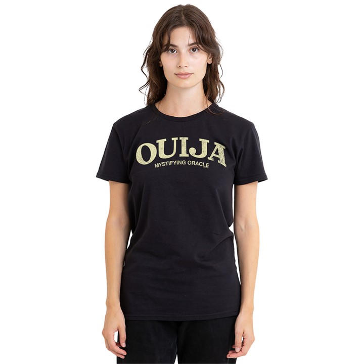 Hasbro Women's Black Ouija Vintage Logo T-Shirt in Size L, Sports Direct