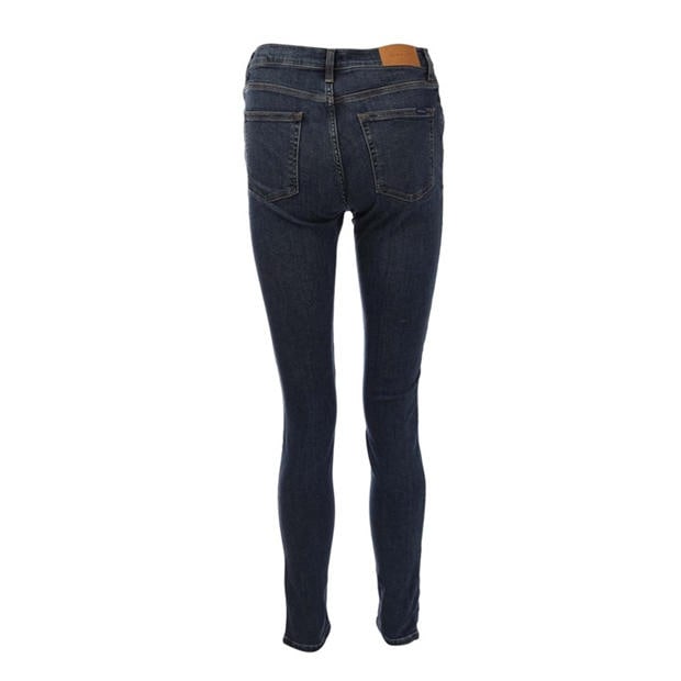 Синьо - Gant - Nella Skinny Fit Indigo Travel Jeans