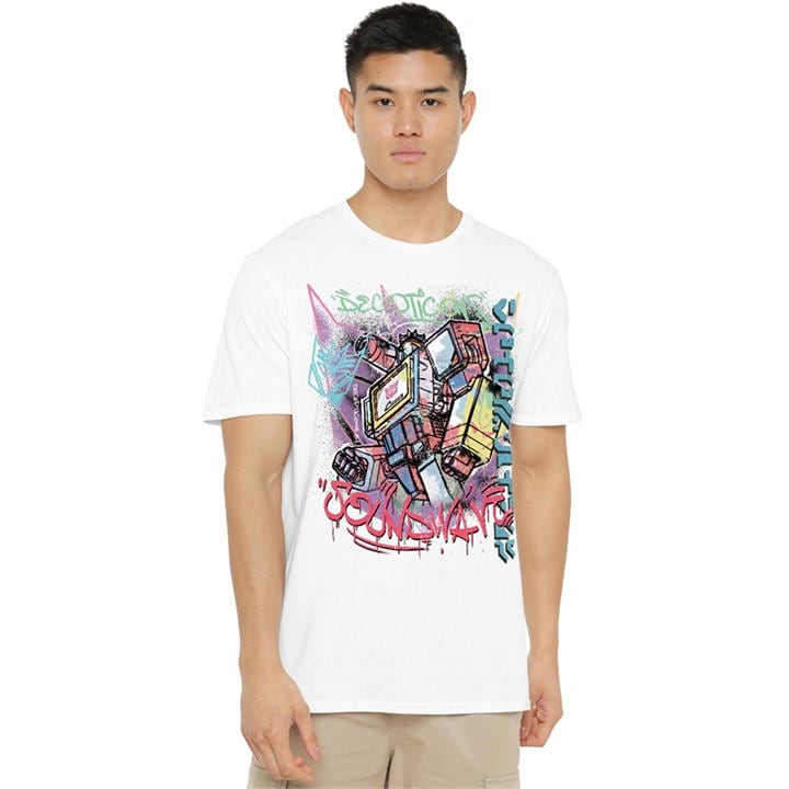 Hasbro Men' White Transformers Generations Street Style Decepticon  in Size S, Sports Direct