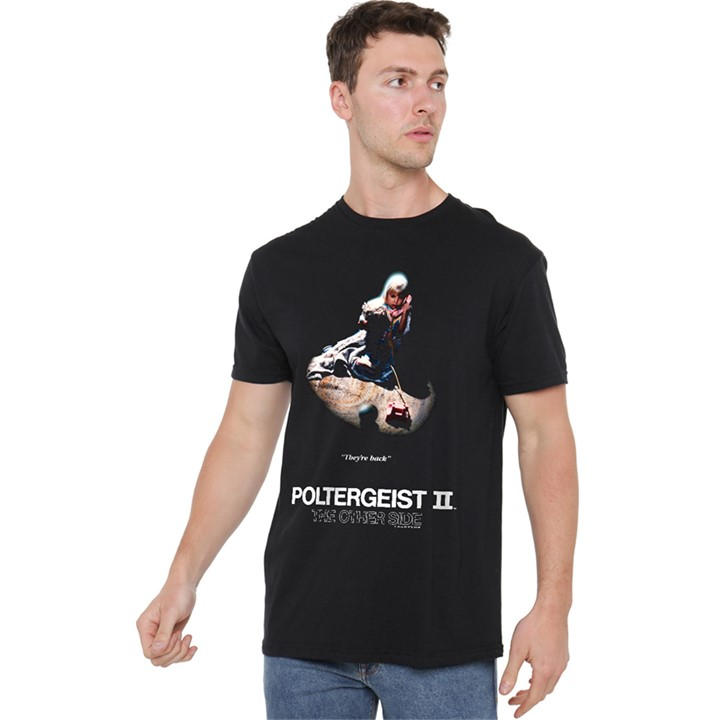 Men's Black Other Poltergeist Ii Poster T Shirt in Size 3XL, Sports Direct