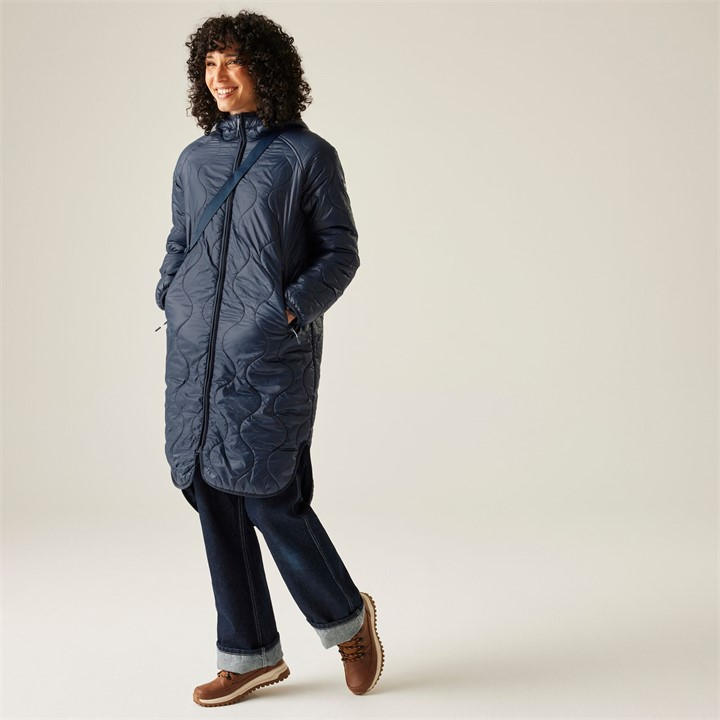 Regatta Women's Blue Triea Water-Repellent Lightweight Quilted Jacket in Size 12, Sports Direct