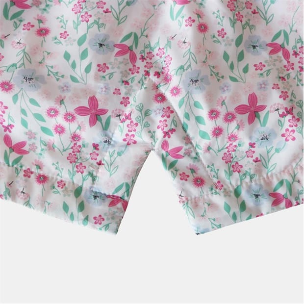 Pink - Firetrap - Kids Enchanted Blossom Pink Floral Hooded Long Sleeve Anorak
