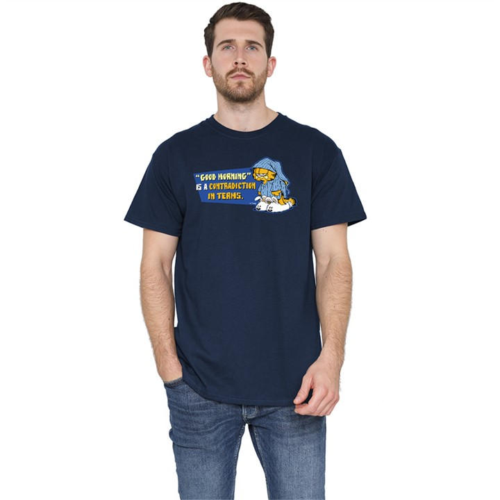 Garfield Men's Blue Contradicition In Terms T Shirt Navy in Size XL, Sports Direct