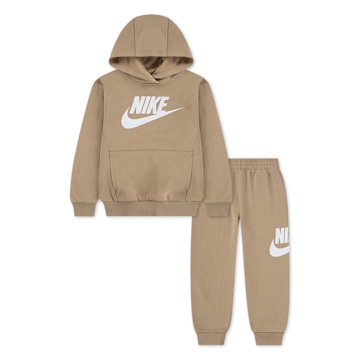 Nike  Kids Beige Fleece Tracksuit  in Size 5 - 6 Years, Sports Direct