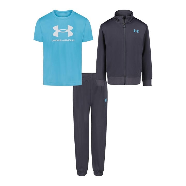 Under Armour Boys Grey Kids' Brawler Poly Tracksuit in Size 5 - 6 Years, Sports Direct