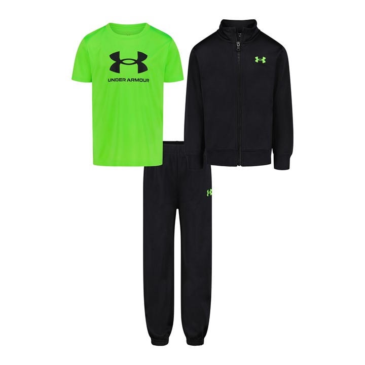 Under Armour Boys Black Kids' Brawler Poly Tracksuit in Size 3 - 4 Years, Sports Direct