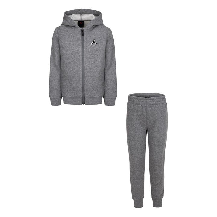Air Jordan Boys Grey Air Fleece Tracksuit  in Size 3 - 4 Years, Sports Direct