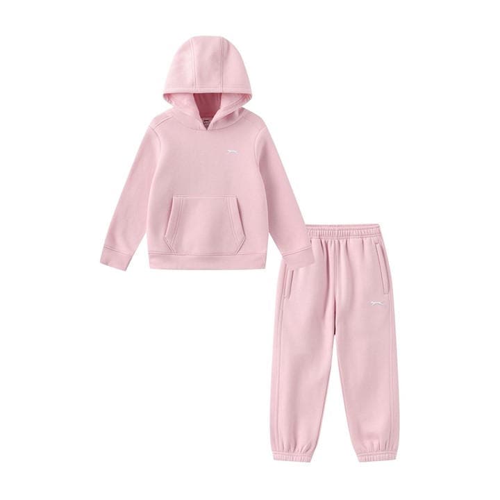 Slazenger Boys Pink Fleece Tracksuit Set Infant in Size 4 - 5 Years, Sports Direct