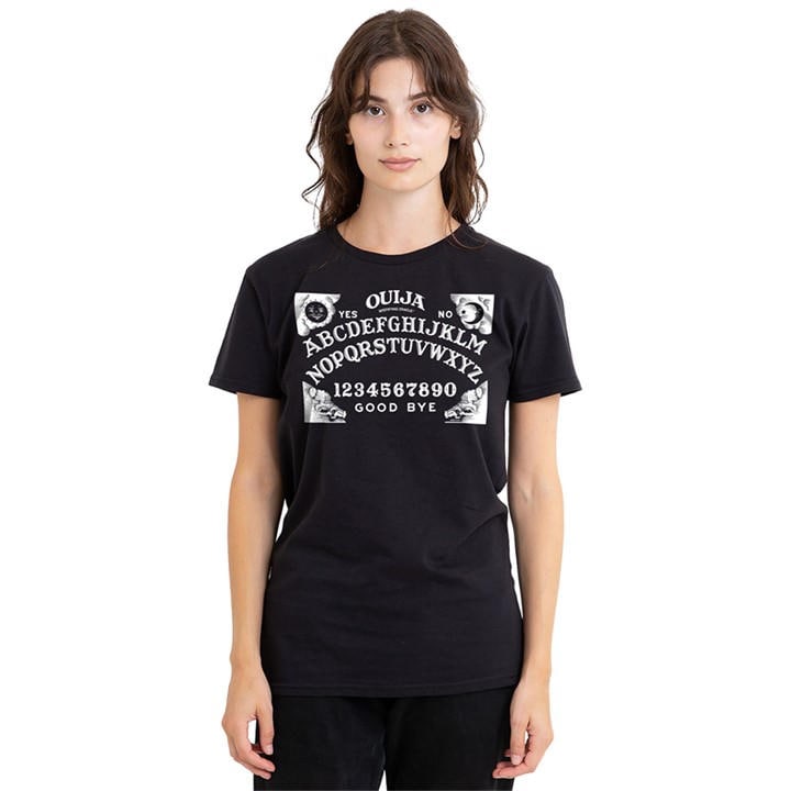 Hasbro Women's Black Ouija The Original Ouija Board T-Shirt in Size M, Sports Direct