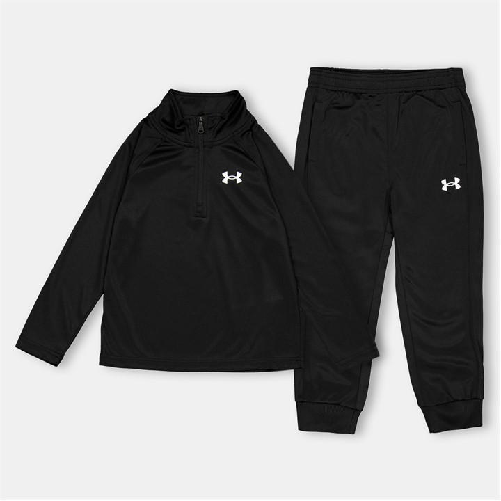 Under Armour Boys Black 1/4 Zip Set Infant in Size 6 - 7 Years, Sports Direct