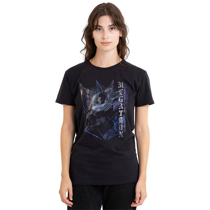 Hasbro Women's Black Transformers Generations Villainous Megatron Comic in Size M, Sports Direct