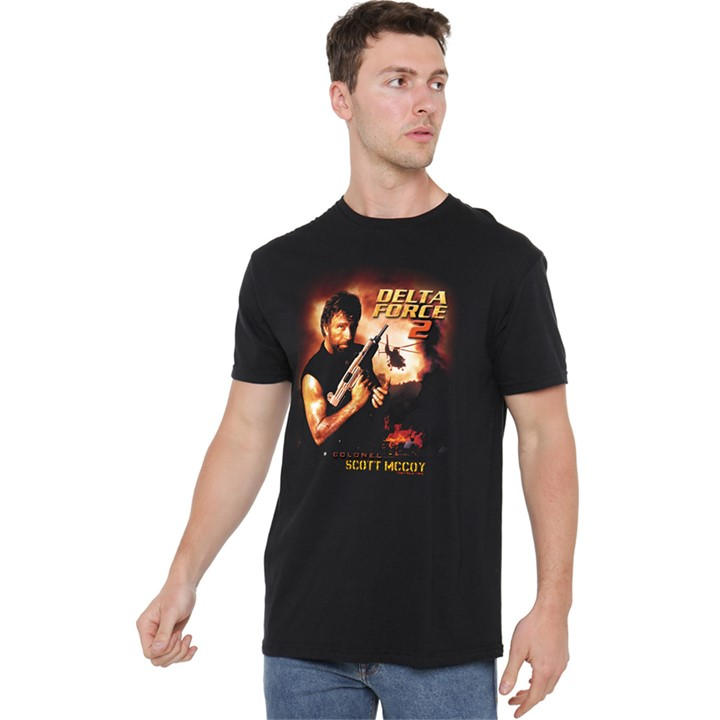 Men's Black Other Delta Force Delta Force 2 Poster T Shirt in Size 3XL, Sports Direct