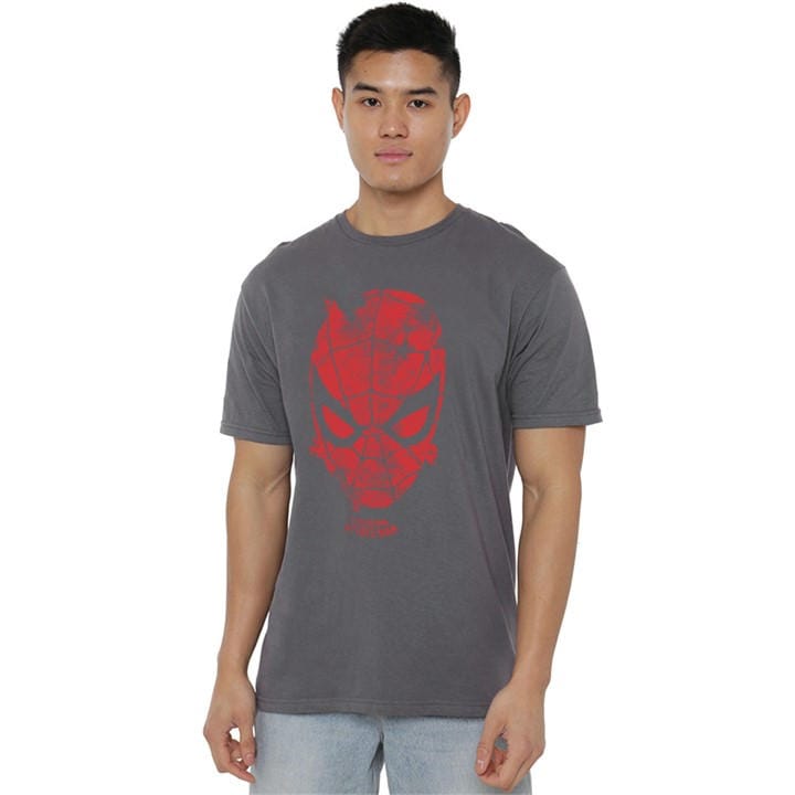 Marvel Men's Grey Webhead T-Shirt in Size 2XL, Sports Direct