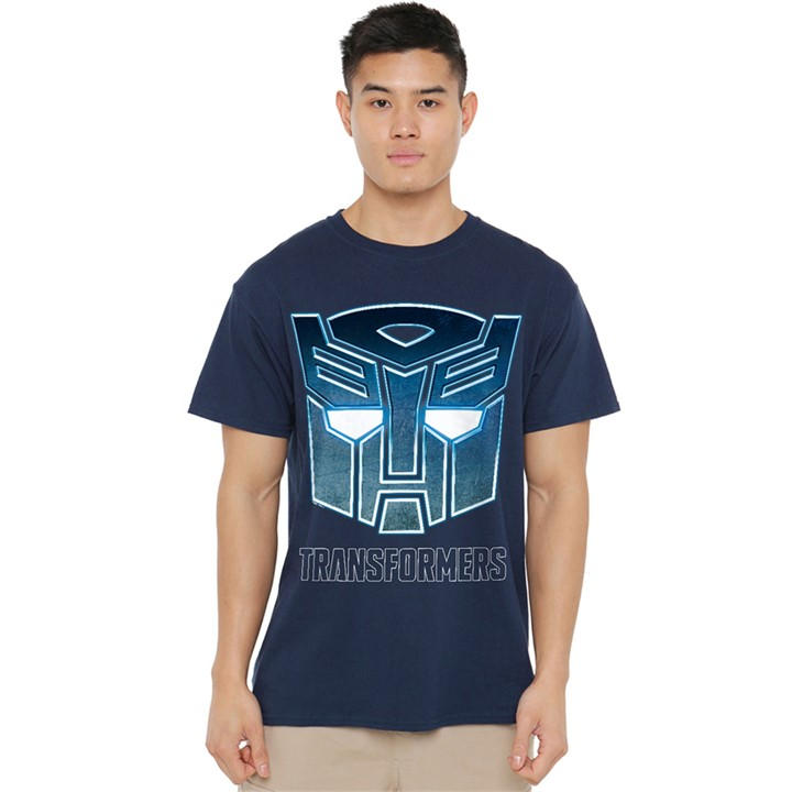 Hasbro Men's Blue Transformers Generations Autobot Steel Icon Logo T in Size L, Sports Direct