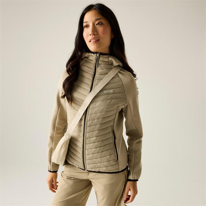Regatta Women's Beige Andreson Hybrid Water-Repellent Jacket in Size 18, Sports Direct