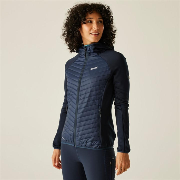 Regatta Women's Blue Andreson Hybrid Water-Repellent Jacket in Size 26, Sports Direct