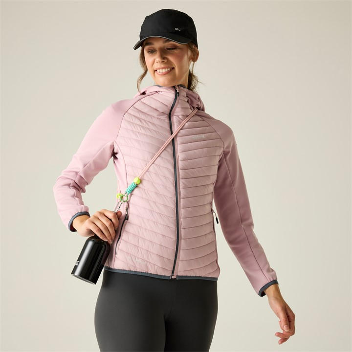 Regatta Women's Powderlilac Andreson Hybrid Water-Repellent Jacket in Size 10, Sports Direct