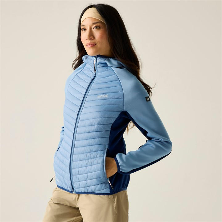 Regatta Women's Blue Andreson Hybrid Water-Repellent Jacket in Size 8, Sports Direct