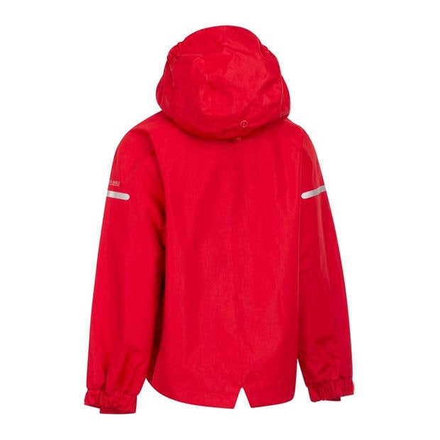 Red - Trespass - Bluster Waterproof Jacket Juniors